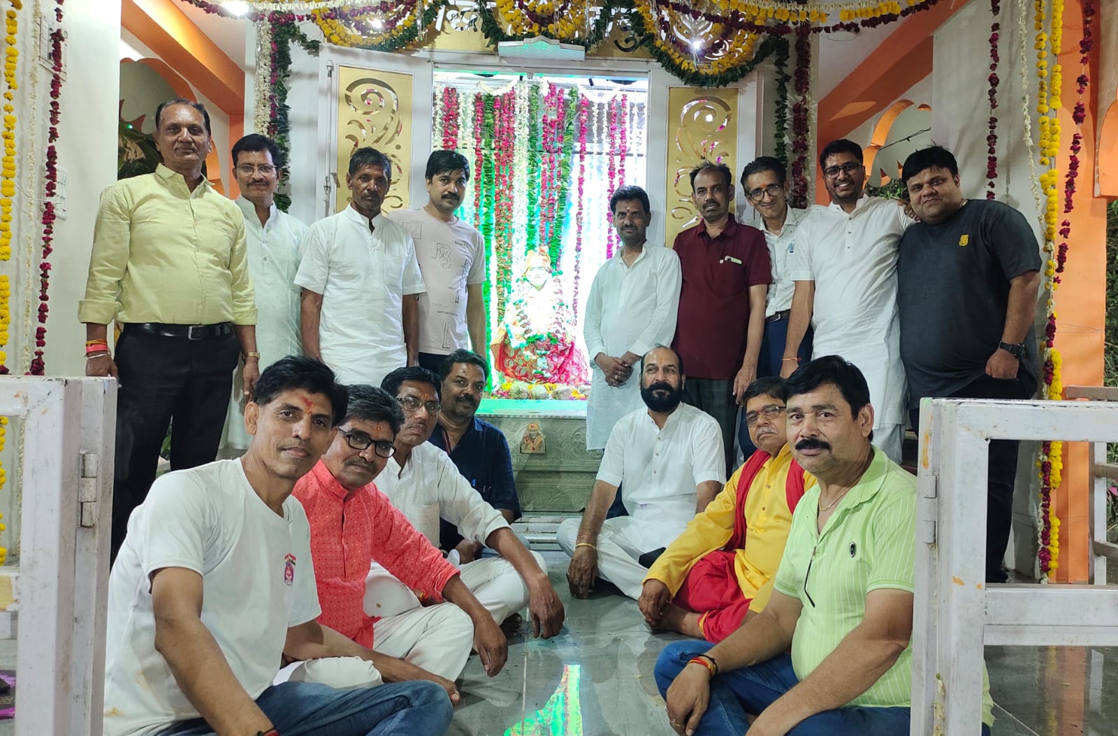 साई बाबा का 26 वाँ स्थापना दिवस पर विशाल भण्डारा।