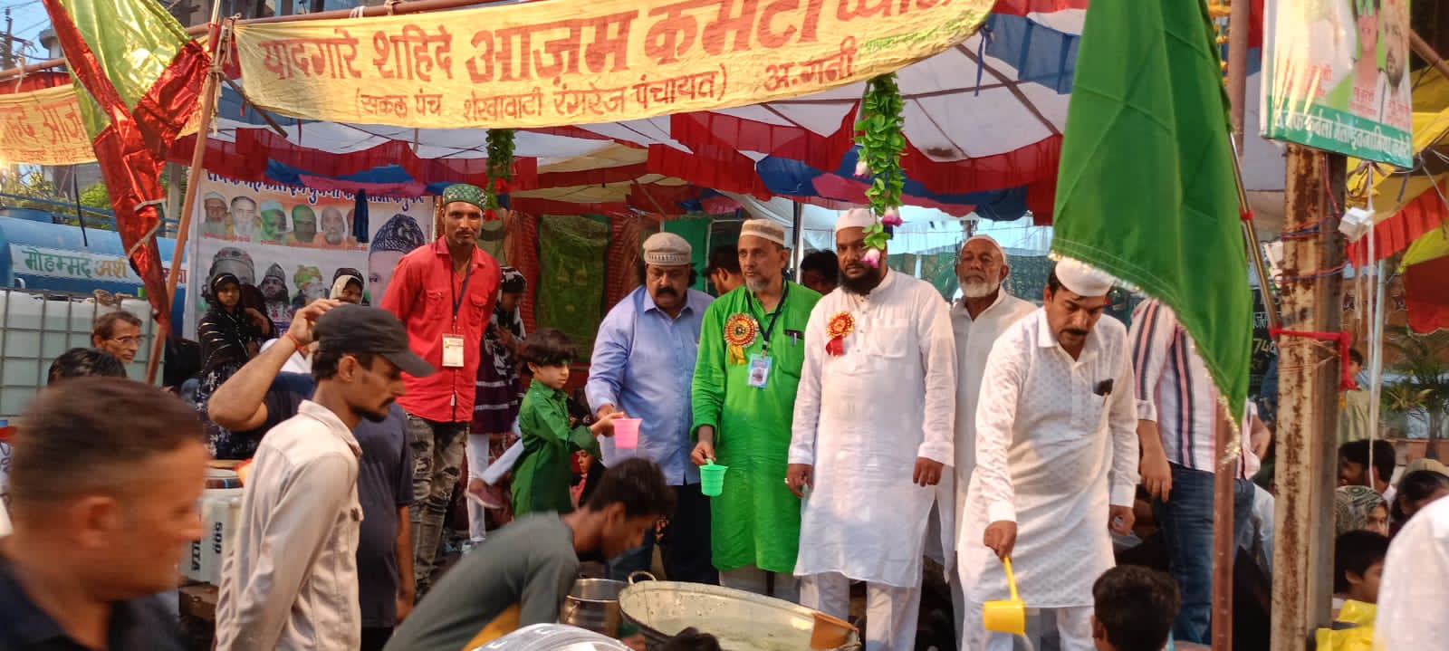 कर्बला मैदान पर होल्कर राज घराने के ज़माने की 173 साल पुरानी रिवायत निभाई।