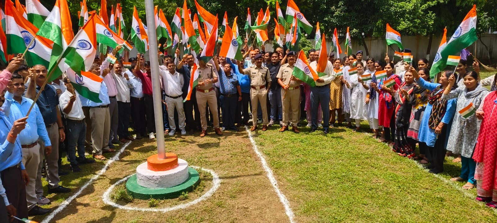 ग्वालियर पुलिस का हर घर तिरंगा अभियान।