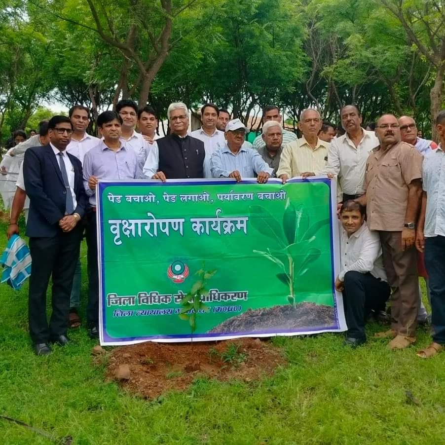 ग्वालियर में वृहद पौधारोपण: न्यायाधीश, जवान और किसान का संयुक्त प्रयास।