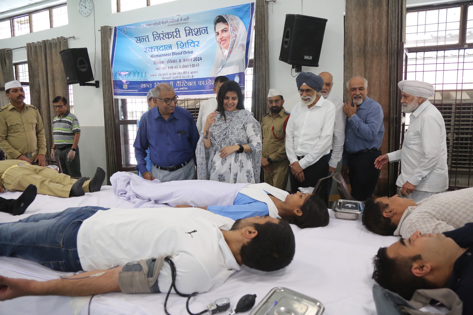 निरंकारी भक्तों द्वारा मानव कल्याण के लिए 116 यूनिट रक्तदान किया गया।