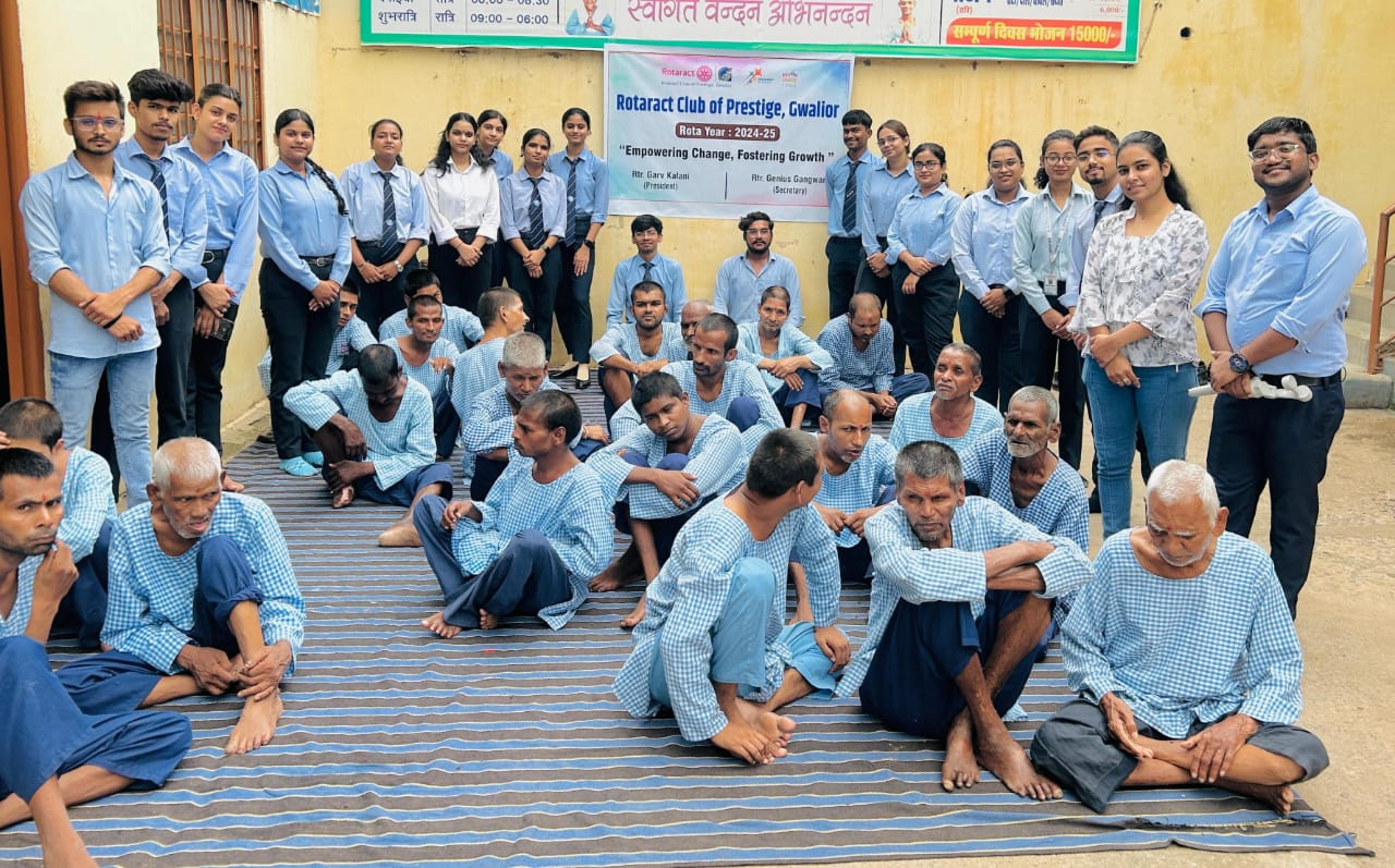 प्रेस्टीज प्रबंधन एवं शोध संस्थान, ग्वालियर के रोट्रेक्ट क्लब के द्वारा प्रोजेक्ट सेवा कार्यक्रम का हुआ आयोजन।