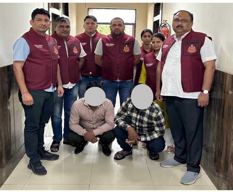 क्राइम ब्रांच की पुलिस टीम की सक्रियता ने डकैती की योजना को विफल कर दिया।